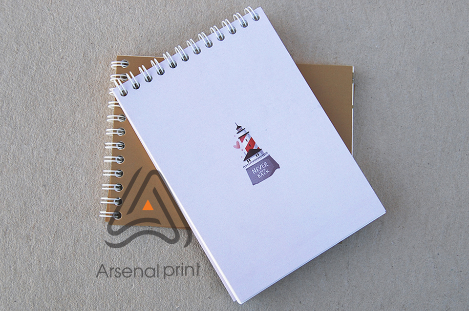 Рекламні блокноти на пружині під замовлення