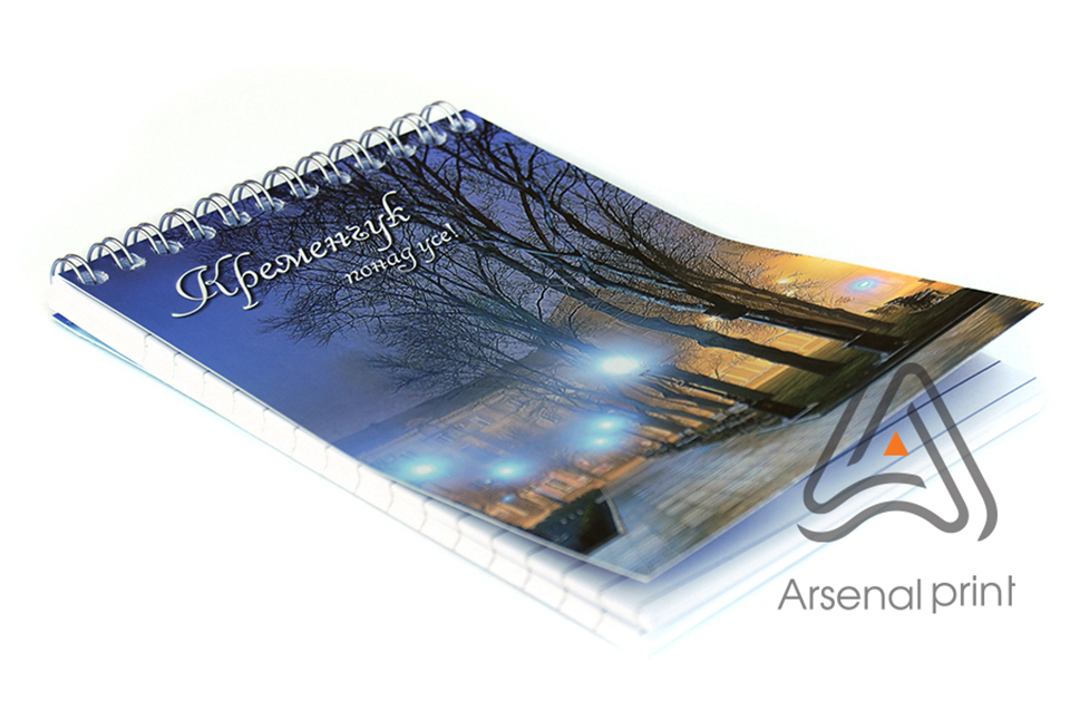 Виготовлення рекламних блокнотів на пружині під замовлення