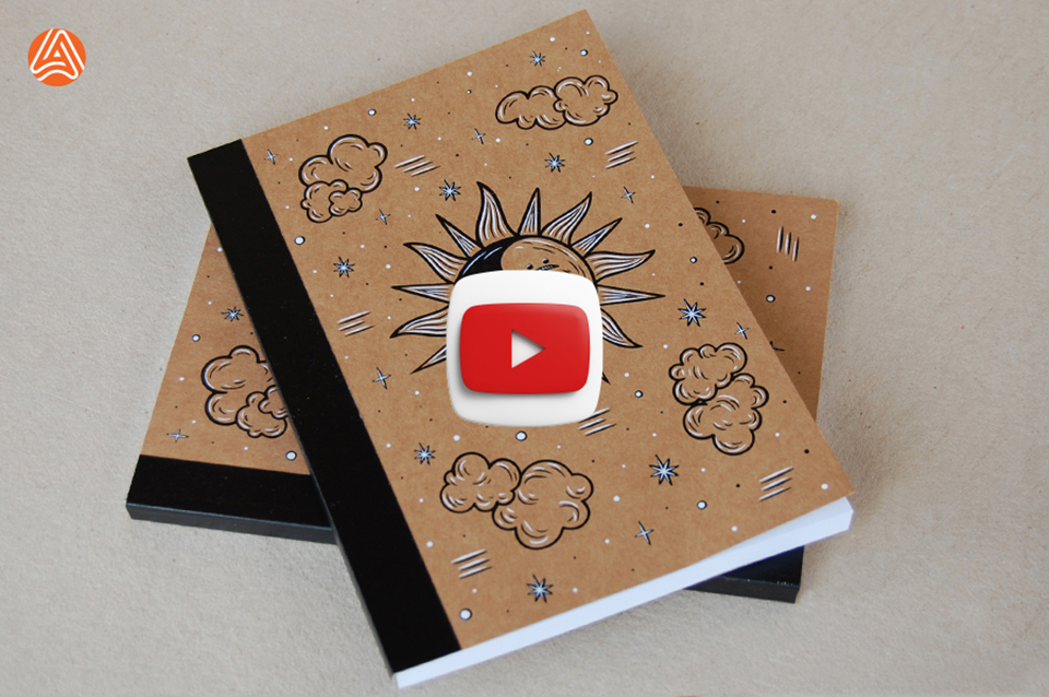 Блокнот крафт обкладинка -склейка