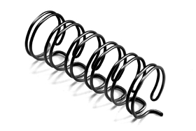 Пружина для скріплення, крок 3:1 Чорна пружина
