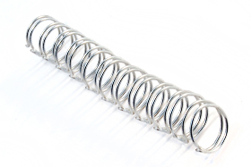 Крок пружини 3:1, колір срібло Срібляста пружина - Палітурка блокнотів