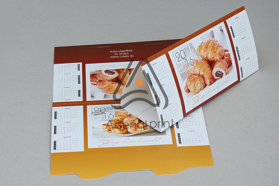 Календар пірамідка, без перекидних аркушів