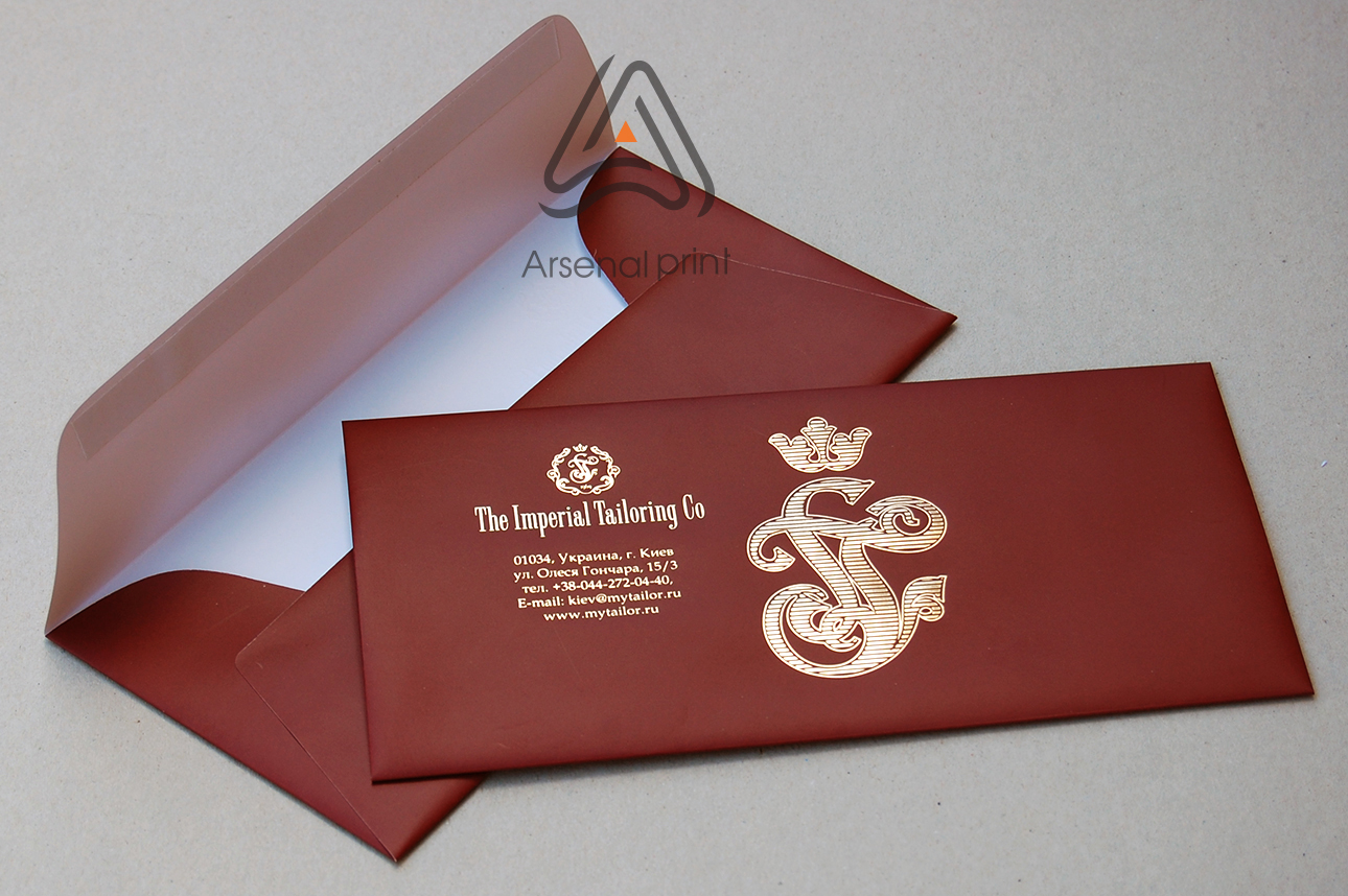 Конверти з тисненням