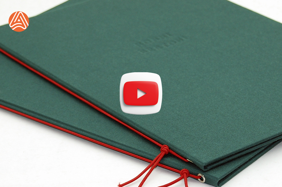 Виготовлення папки меню в тканевій обкладинці