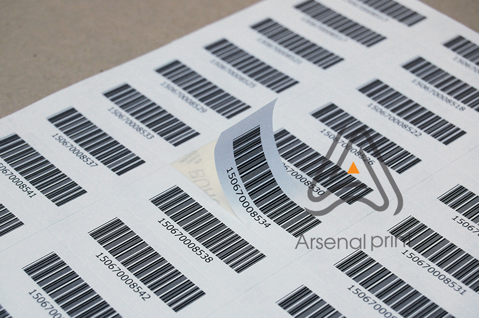 Друк наліпок зі штрих-кодом