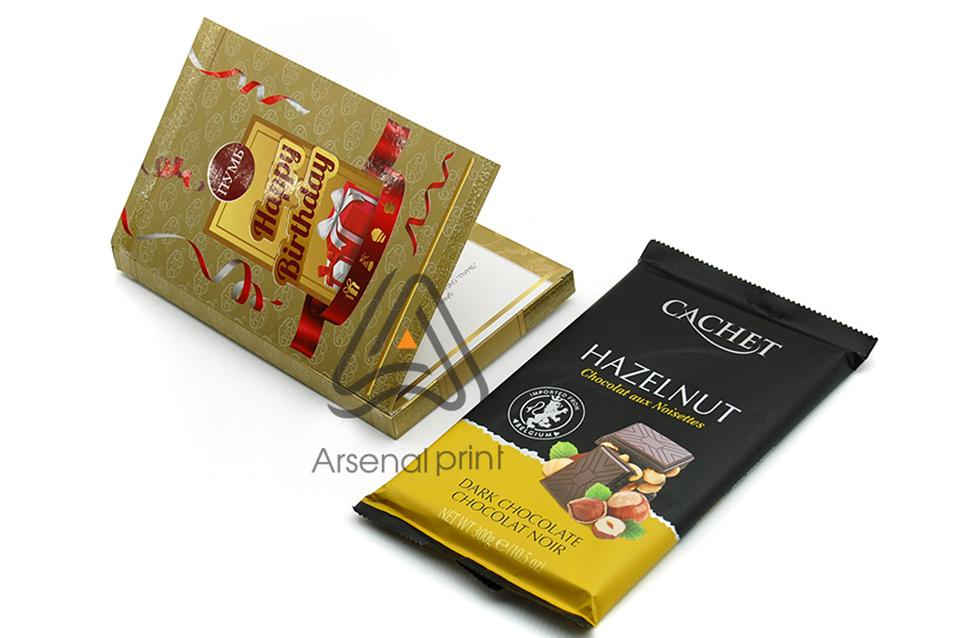 Листівка подарункова з шоколадом