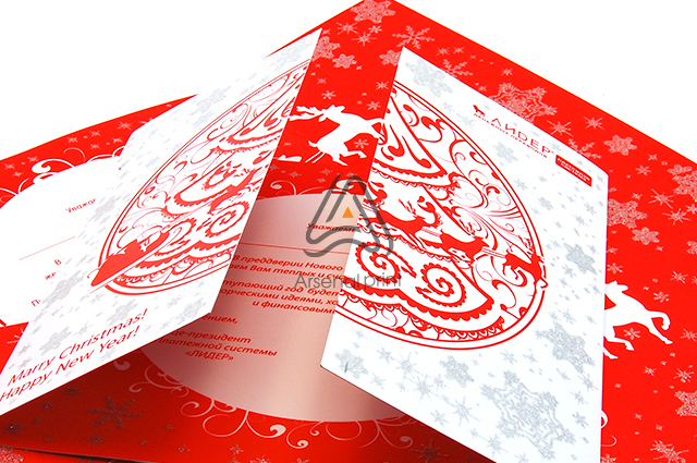 Кольоровий друк вітальних листівок