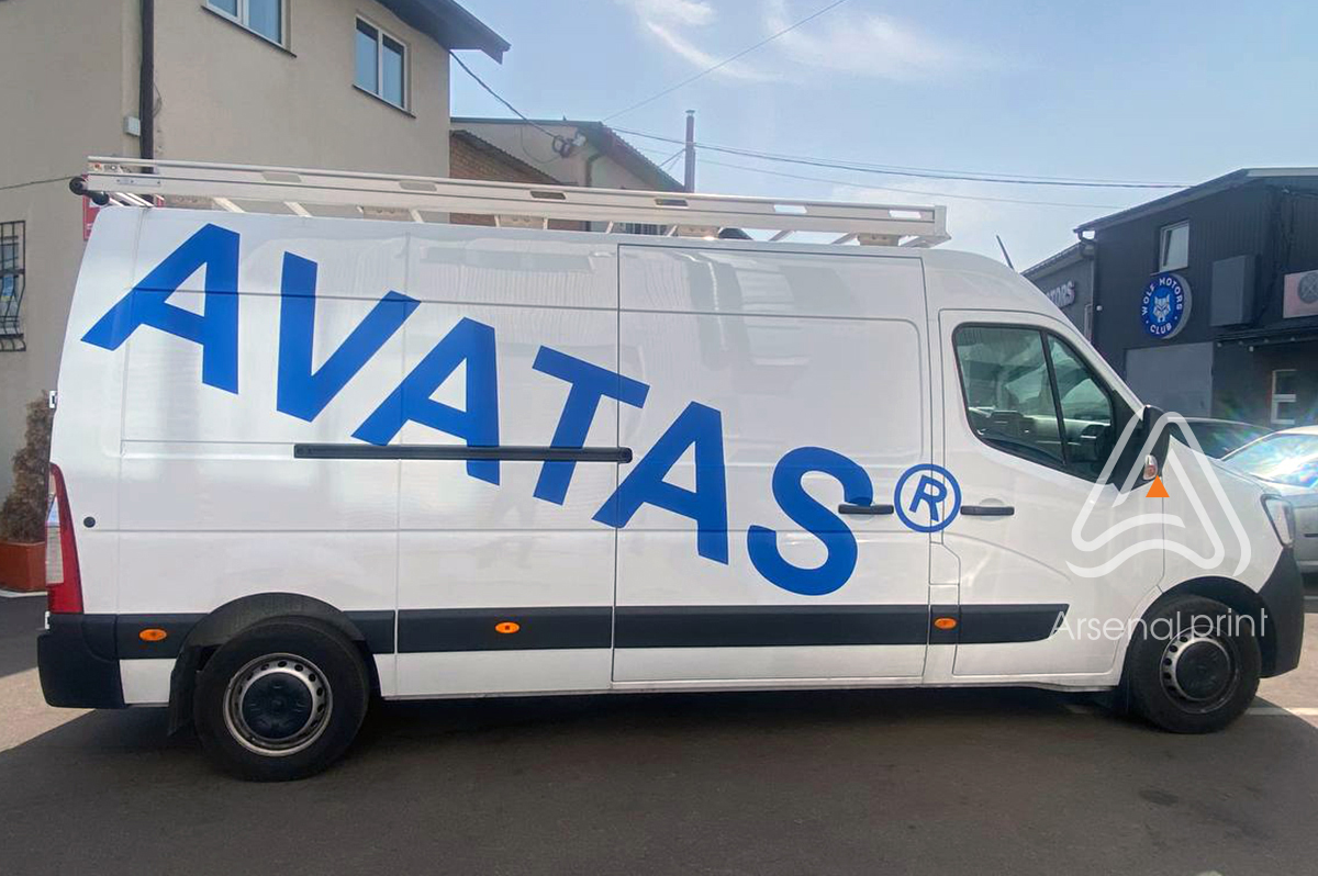 Рекламна поклейка і брендування мікроавтобуса -замовити