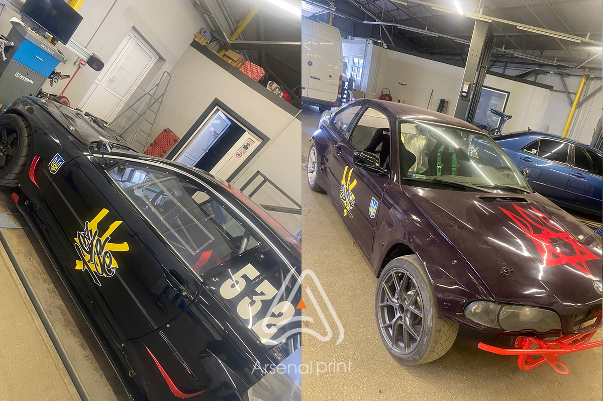 поклейка плівки на бмв