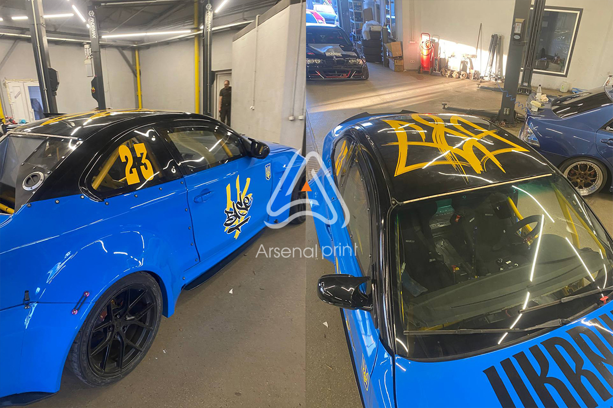 Оклейка і Брендування наліпками бмв