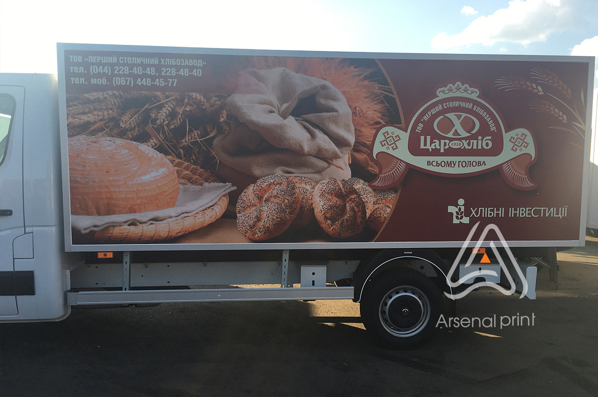 Поклейка грузовика -кольоровий друк