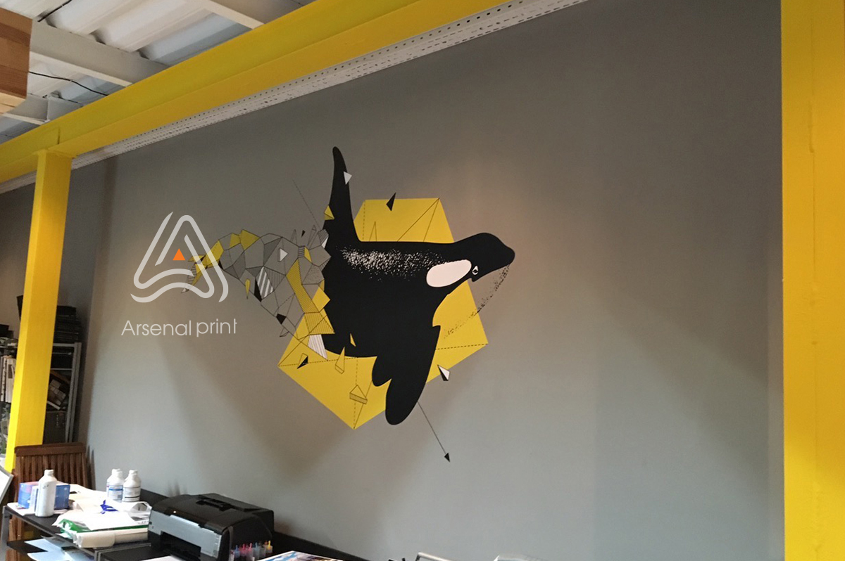 Оклейка плівкою Оракал - брендування офісів