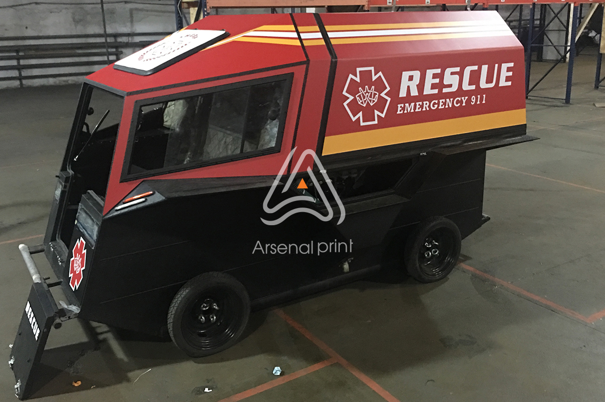 Поклейка плівками всюдихода ШЕРП