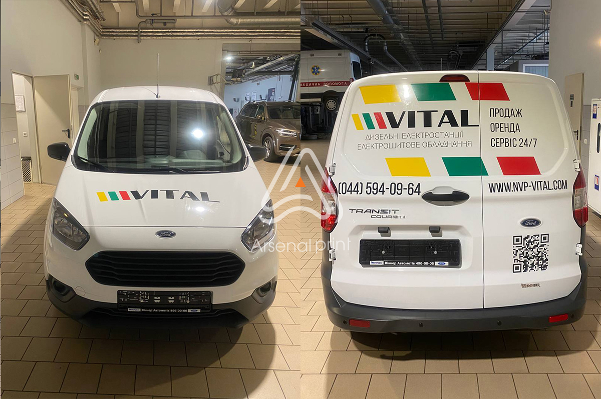 Оклейка автомобіля плівкою - рекламна