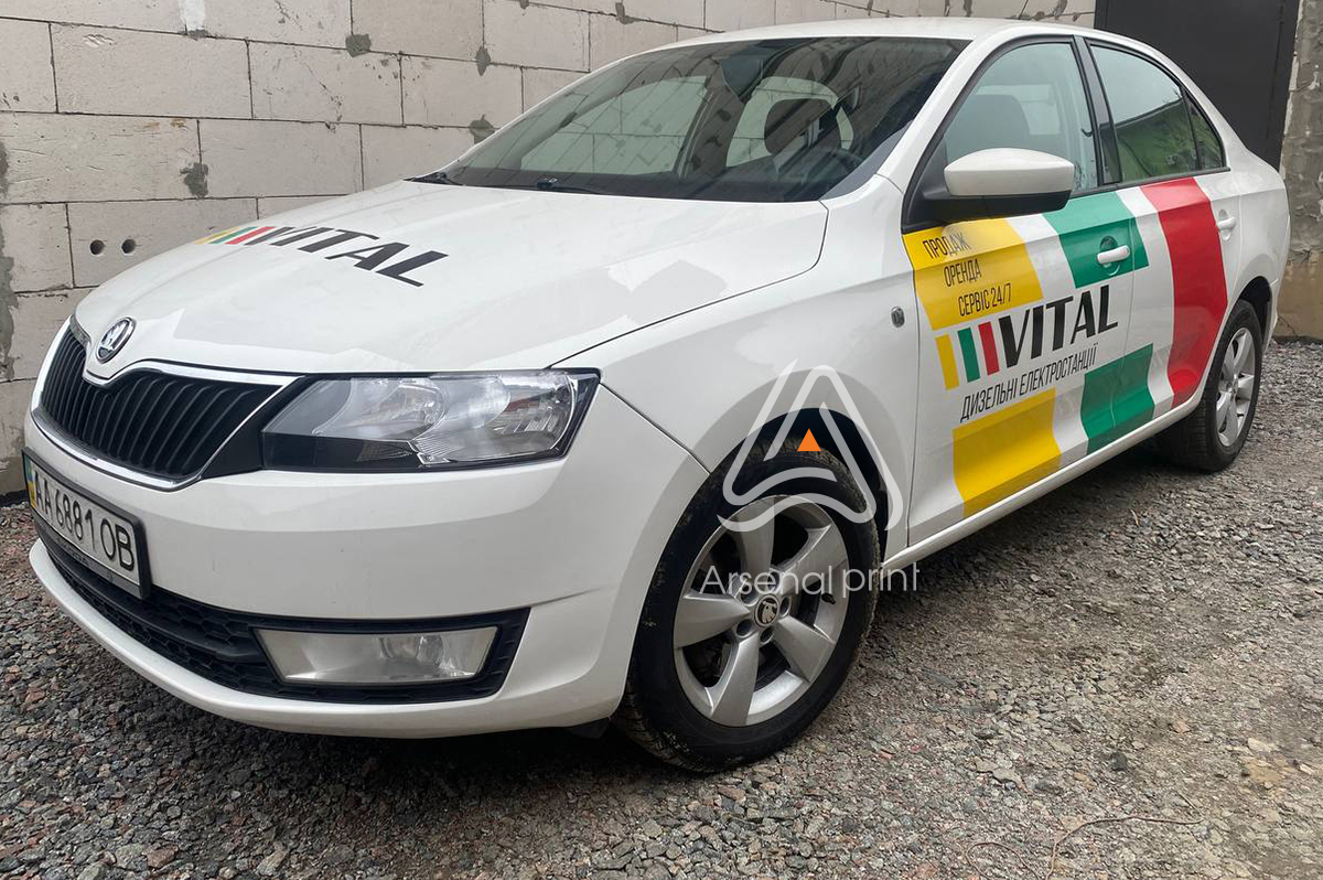 Рекламна обклейка автомобілів логотипами - Брендування