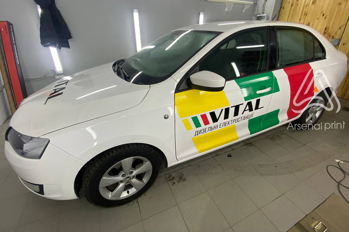 Оклейка автомобіля плівкою -рекламна