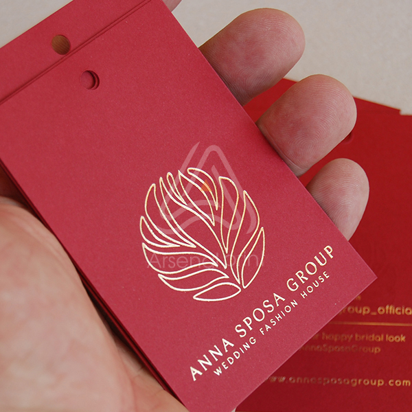 Бірки - дизайнерський картон з тисненням