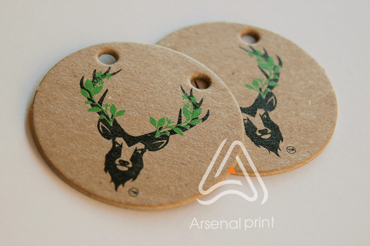 Виготовлення бірок із друком на крафт картоні