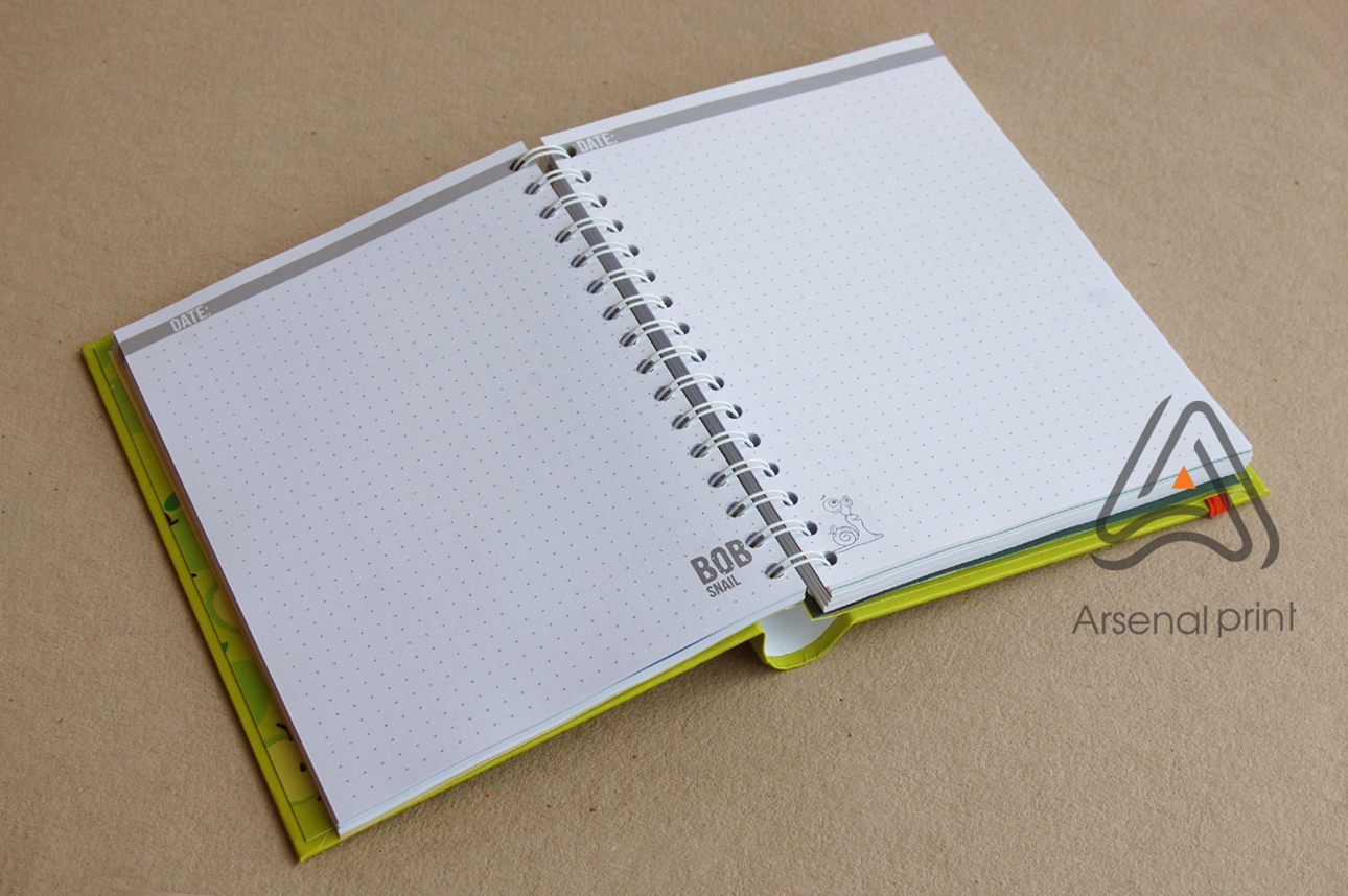 Друк блокнотів - аркуші в крапку