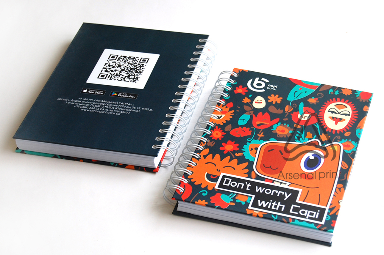 Друк блокнотів із твердою обкладинкою
