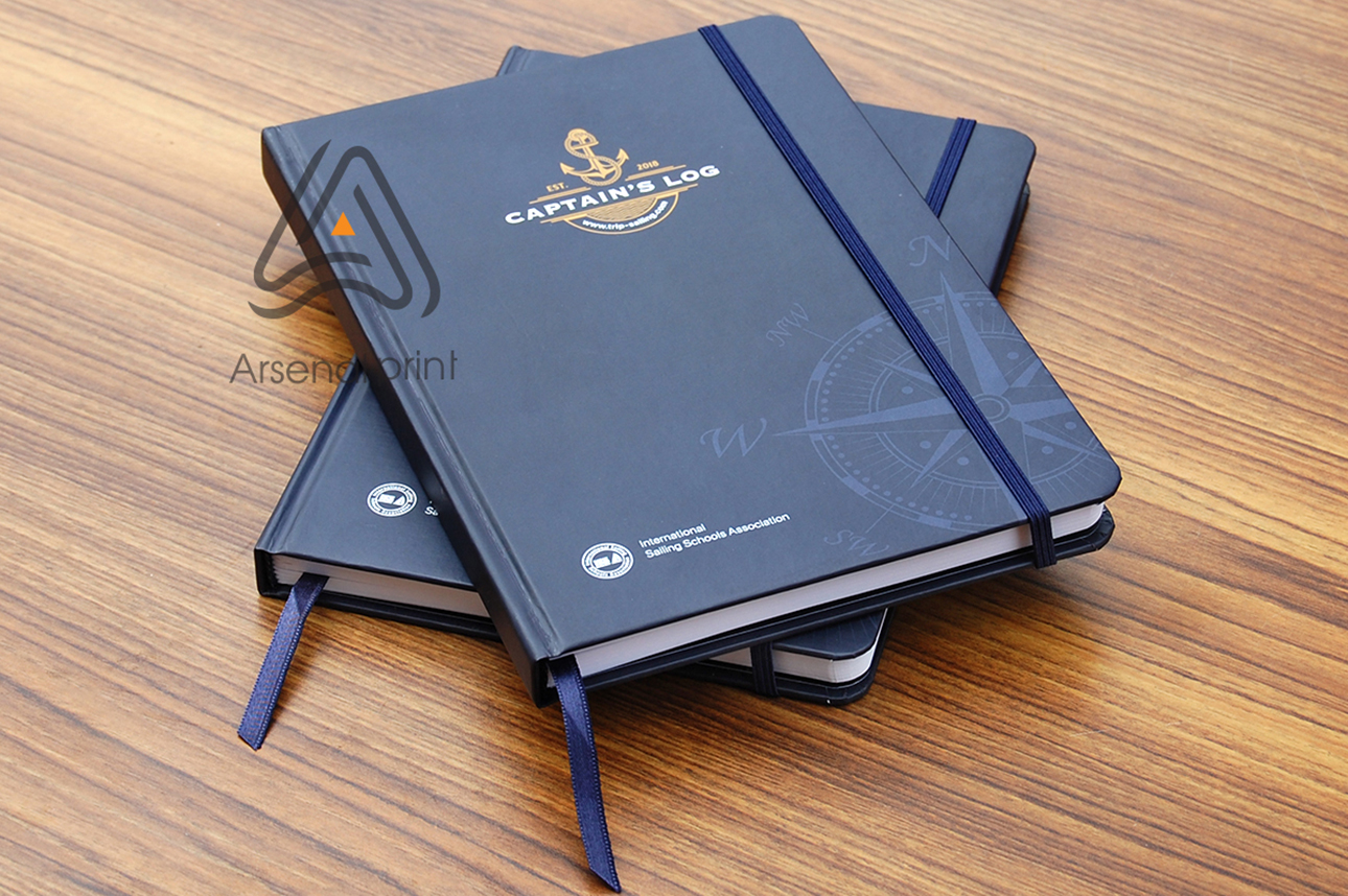 Друк блокнота - тверда обкладинка з резинкою