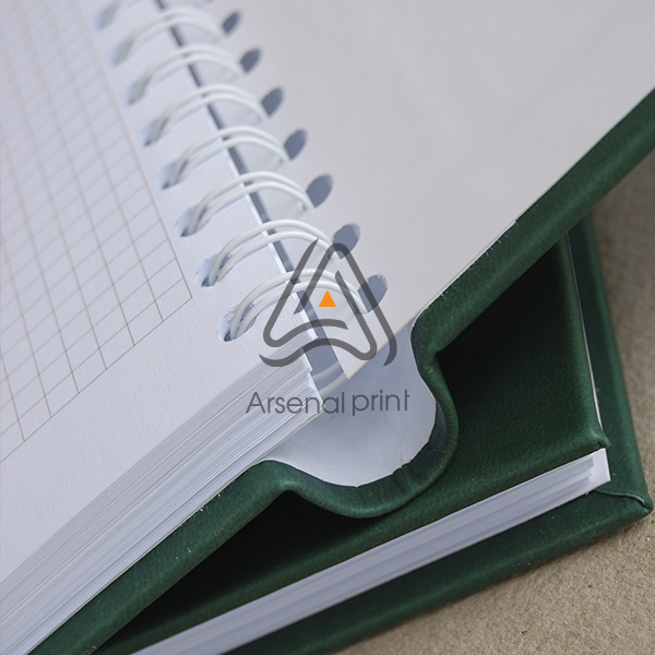 Блокнот шкірзамінник - прихована пружина