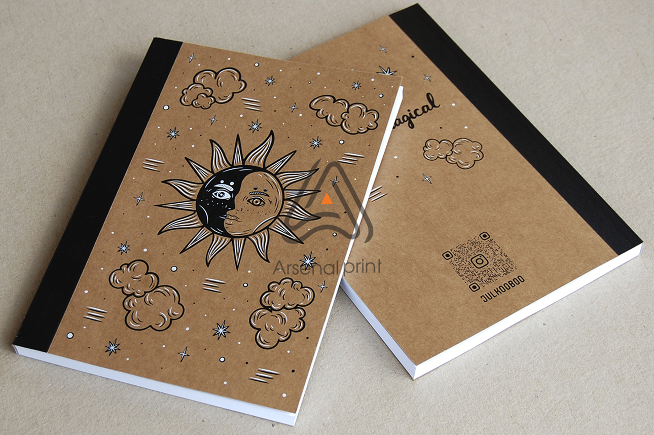 Заказать блокнот крафт обложка