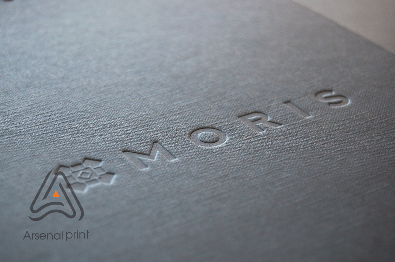 Блокнот, тиснення логотипу