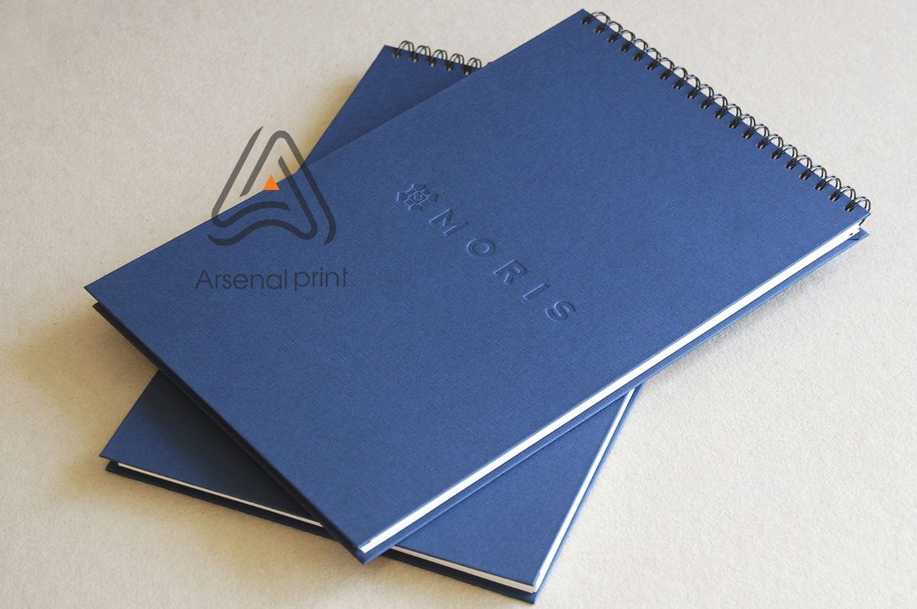 Замовити блокноти - пружина-тверда обкладинка