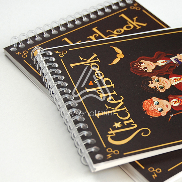 Друк блокнота з наліпками