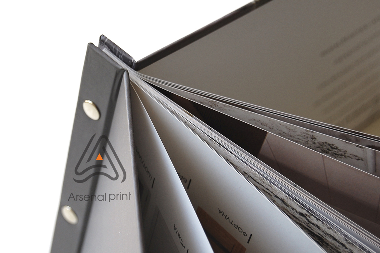 Друк каталогу із скріпленням на болти