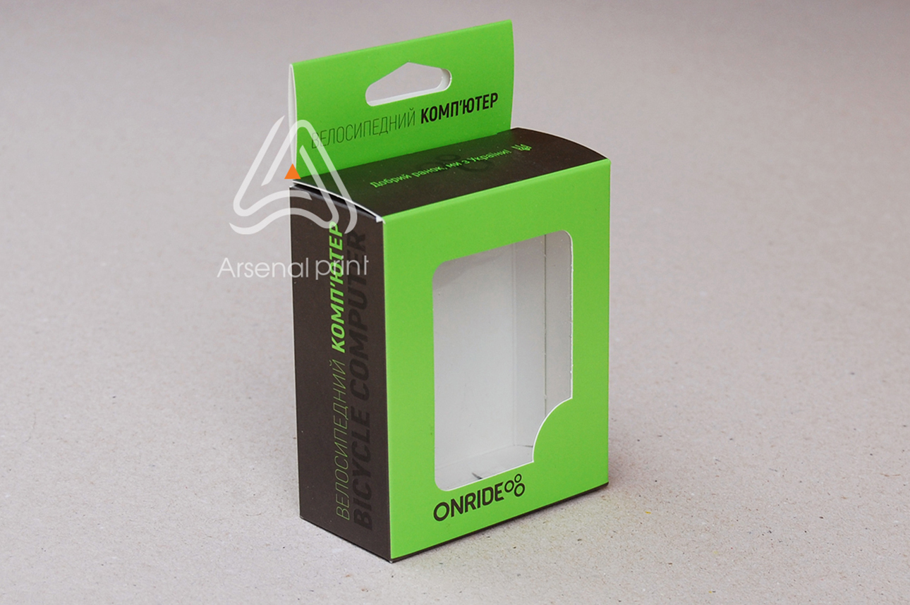 Замовити друк картонних коробок з віконцем