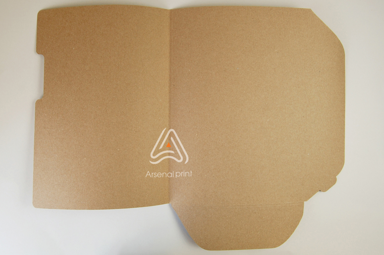 Папка з карманом, друк на крафті