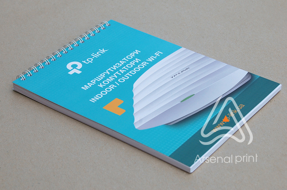 Блокнот на пружині - замовити