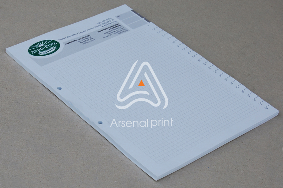 Друк блокнотів без обкладинки