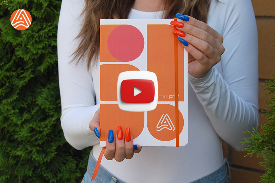 Друк блокнотів в крапку- Тверда обкладинка-скруглені кути