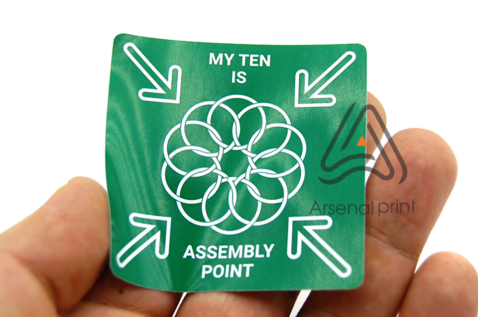 Квадратні наліпки, друк- ціна