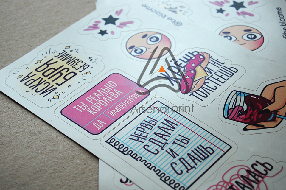 Друк стікерпаків - А6 формат