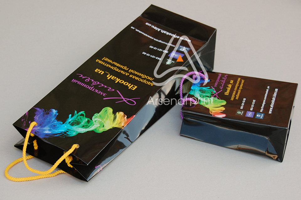 Ламінований паперовий пакет для пляшок