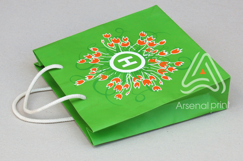 Пакет паперовий, друк логотипа