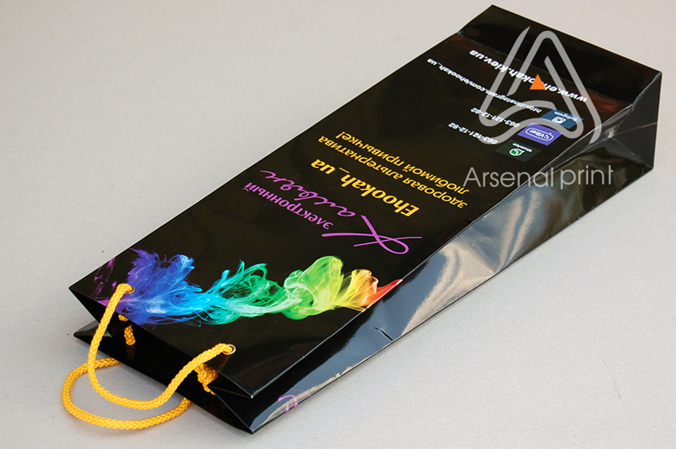 Друк паперових пакетів для пляшок!