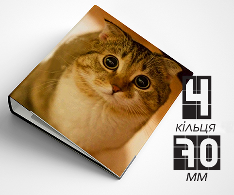 Папка на 4 кільця / — 70мм