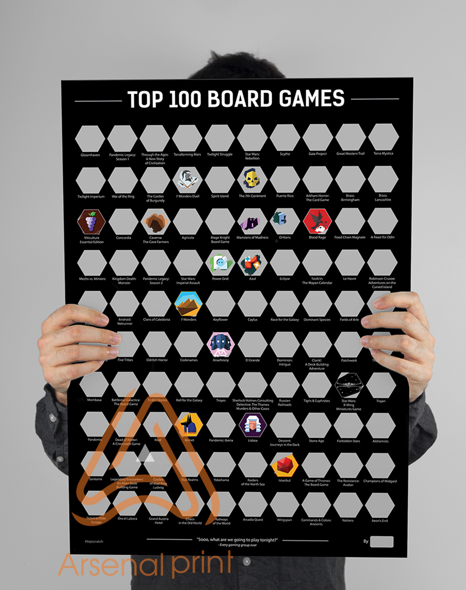 Друк скретч постерів и плакатів - А2