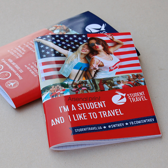 Друк зошитів - А4 формат 96 сторінок (48 аркушів)