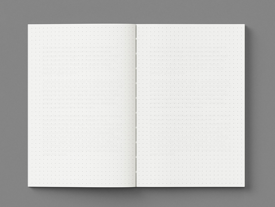 Блокнот в крапку- Готовий блок для недатованого щоденника