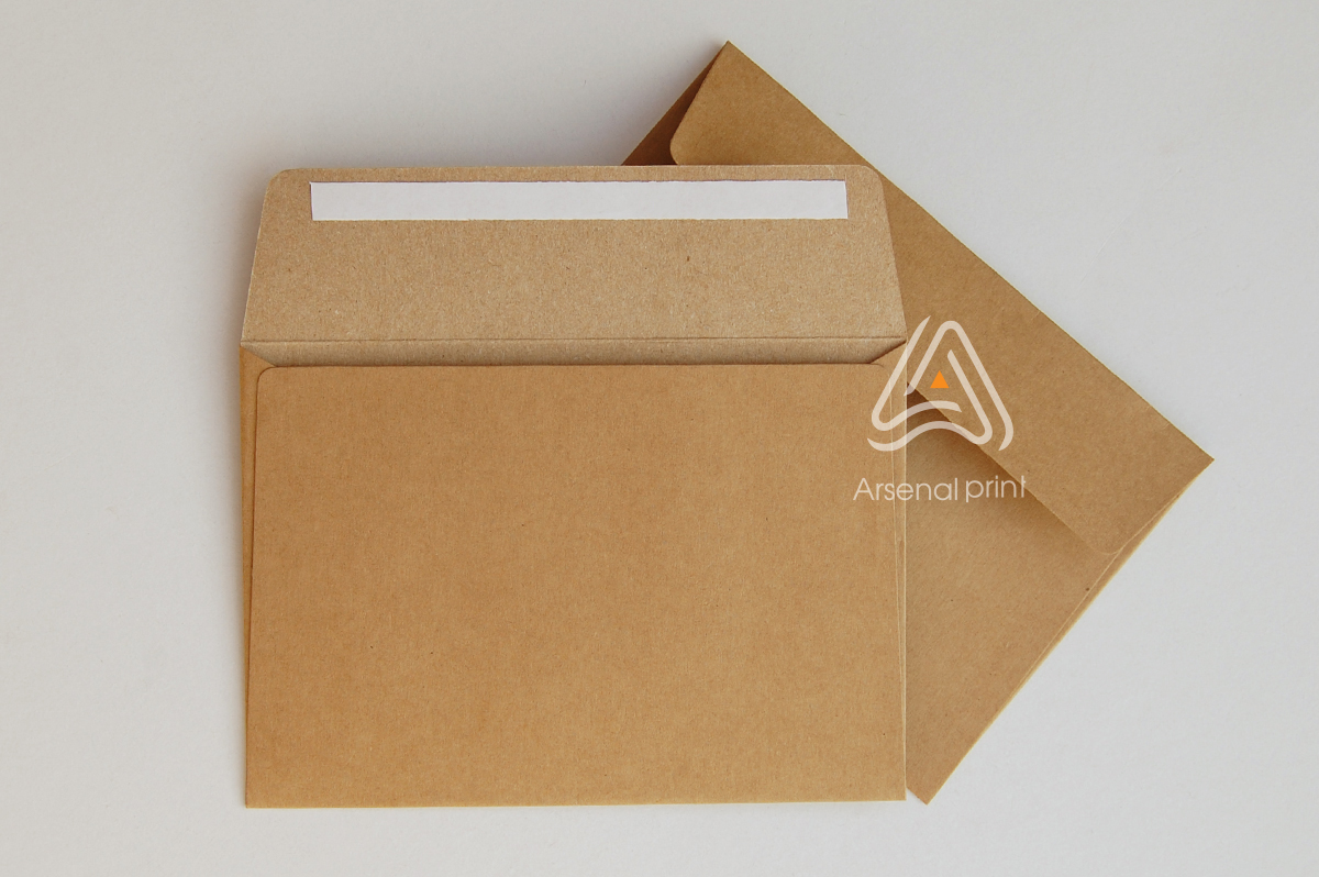 Замовити картонні крафт конверти C6