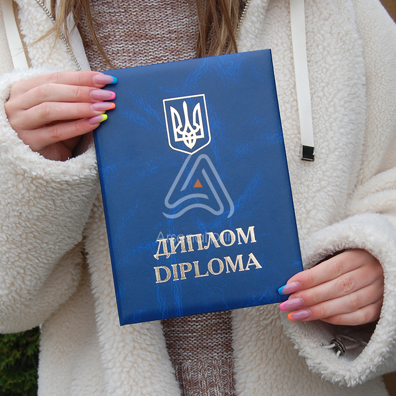 Обкладинка до Диплома - Синій мармур