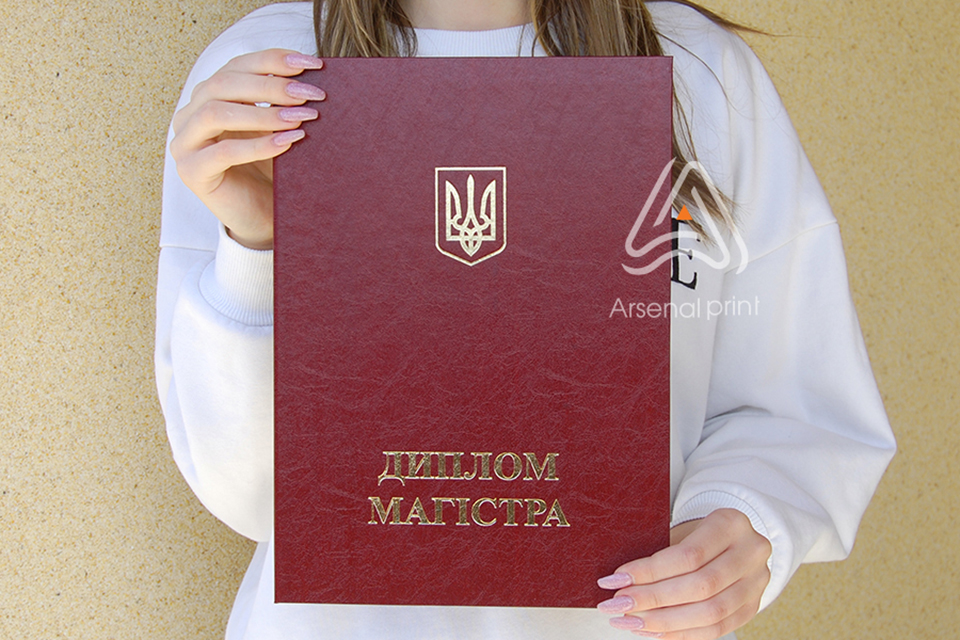 Купити обкладинку на диплом - Червону А4