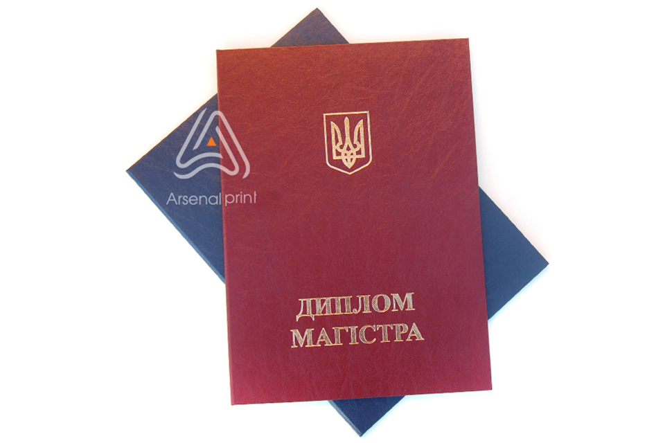 Обкладинка для вручення Дипломів, червоний колір