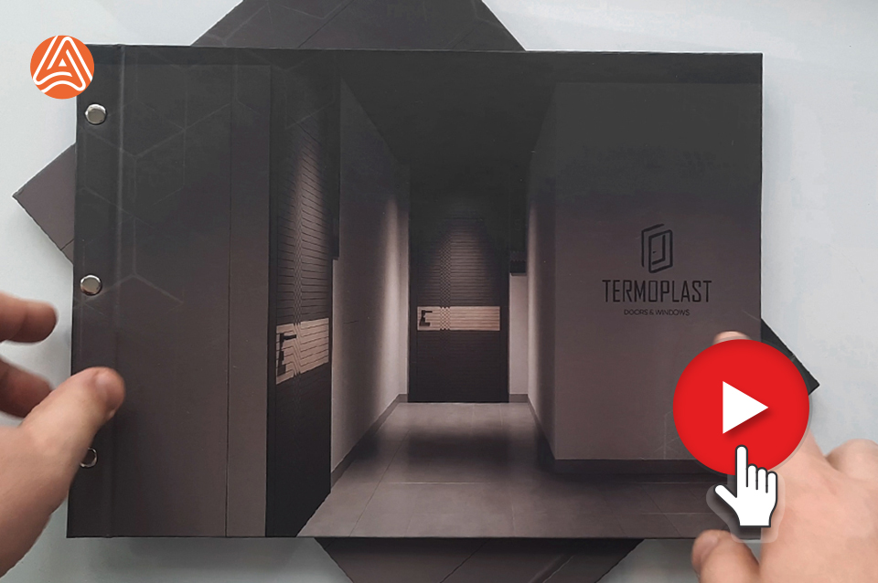 Каталог із твердою палітуркою - скріплення на хольнітени